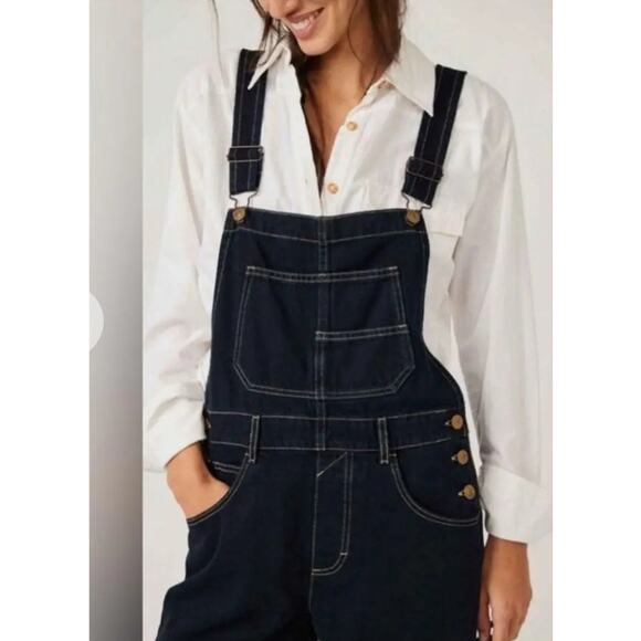 Free People ZIGGY DENIM OVERALLS - Picture 3 of 7
